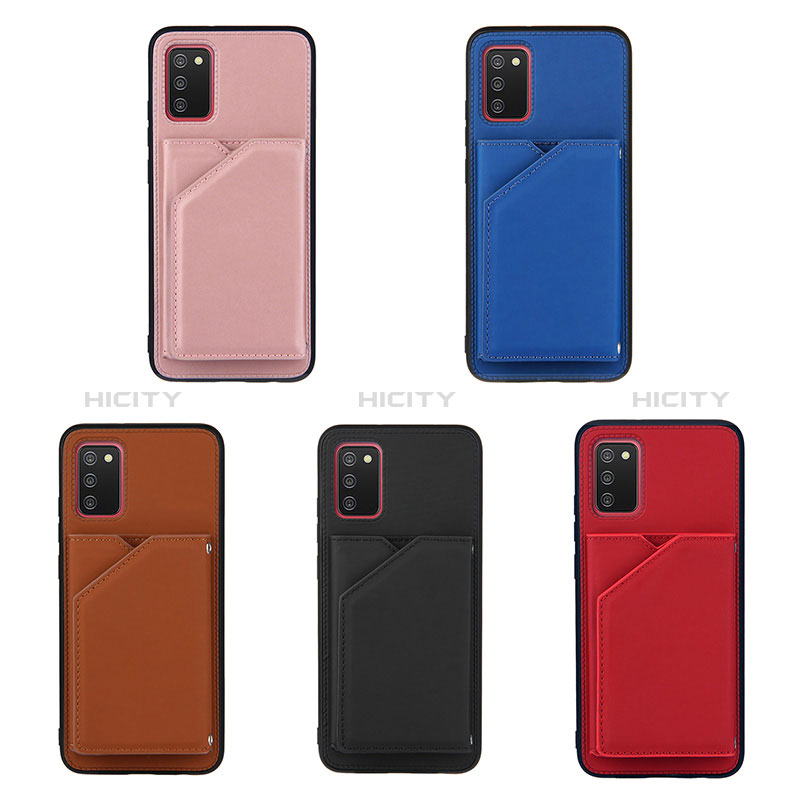 Soft Luxury Leather Snap On Case Cover Y04B for Samsung Galaxy A03s