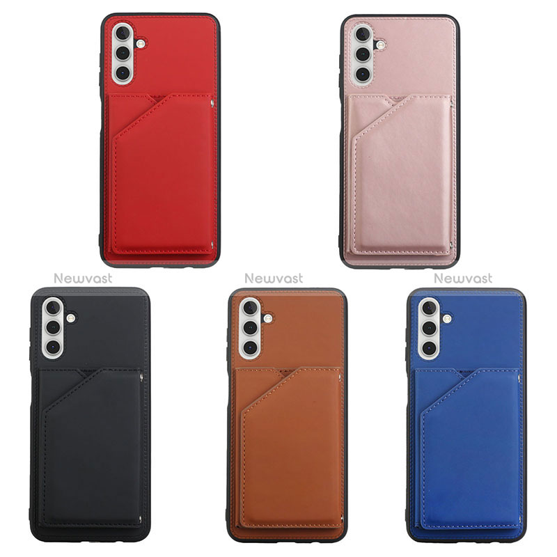 Soft Luxury Leather Snap On Case Cover Y04B for Samsung Galaxy A13 5G