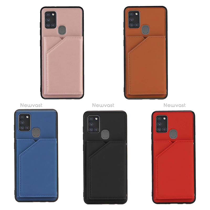 Soft Luxury Leather Snap On Case Cover Y04B for Samsung Galaxy A21s