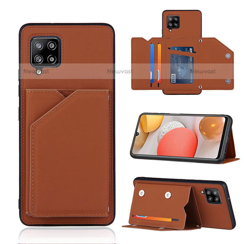 Soft Luxury Leather Snap On Case Cover Y04B for Samsung Galaxy A42 5G
