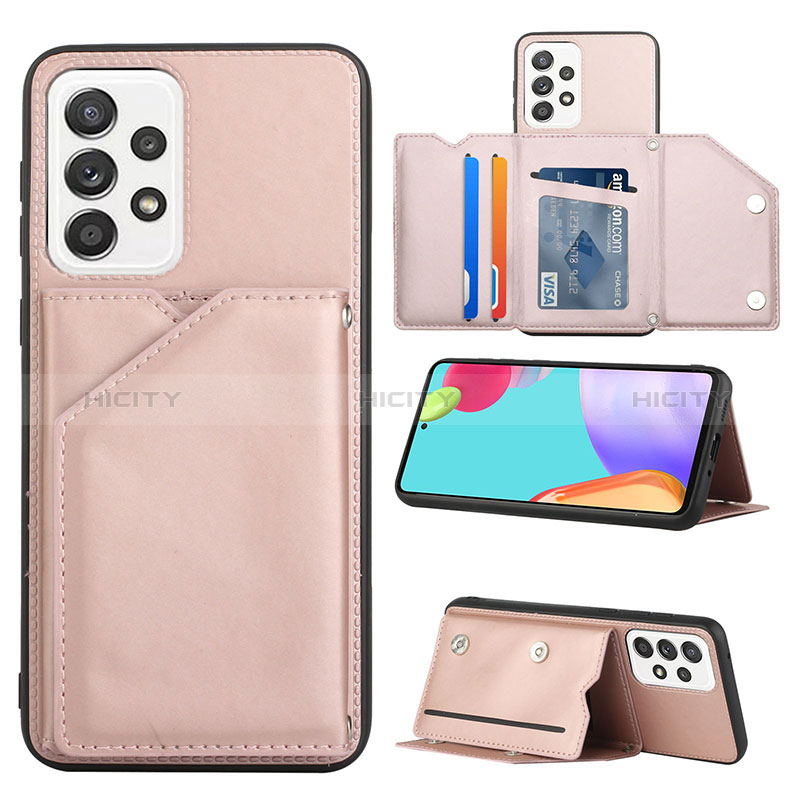 Soft Luxury Leather Snap On Case Cover Y04B for Samsung Galaxy A53 5G