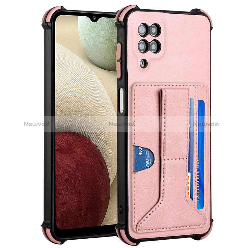 Soft Luxury Leather Snap On Case Cover Y04B for Samsung Galaxy M12