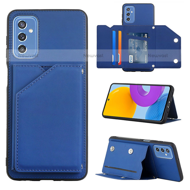 Soft Luxury Leather Snap On Case Cover Y04B for Samsung Galaxy M52 5G