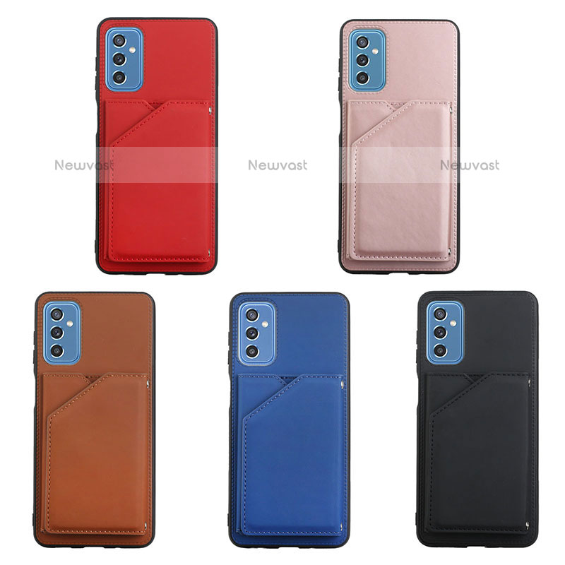 Soft Luxury Leather Snap On Case Cover Y04B for Samsung Galaxy M52 5G