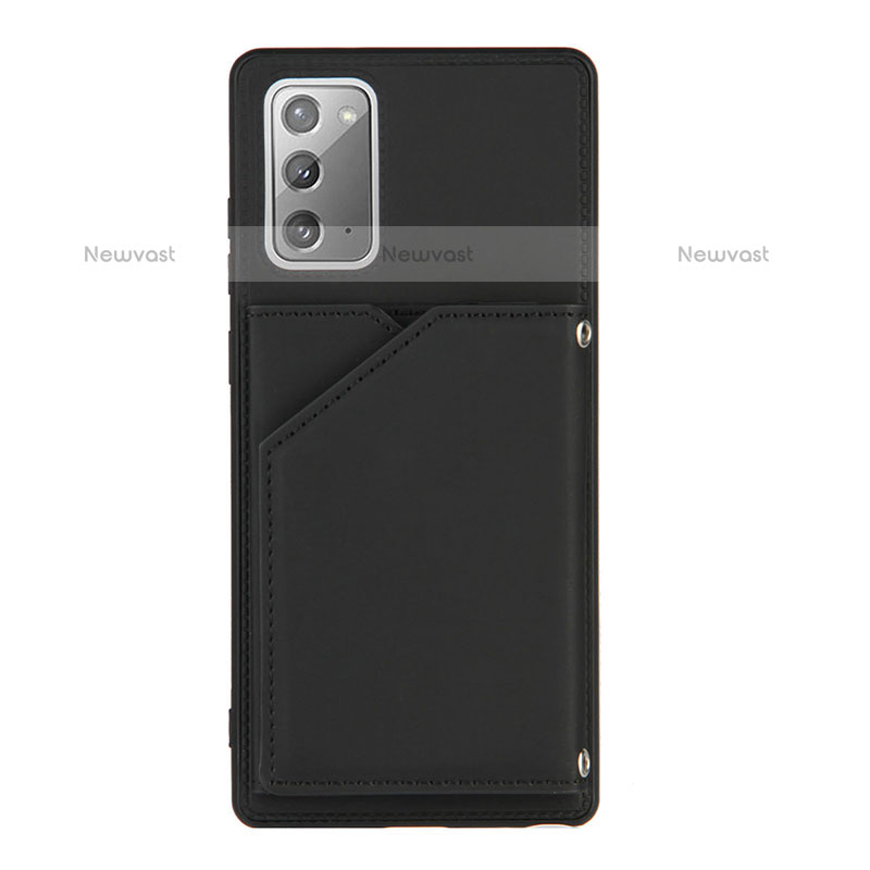 Soft Luxury Leather Snap On Case Cover Y04B for Samsung Galaxy Note 20 5G