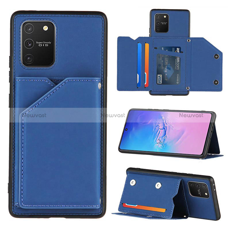 Soft Luxury Leather Snap On Case Cover Y04B for Samsung Galaxy S10 Lite