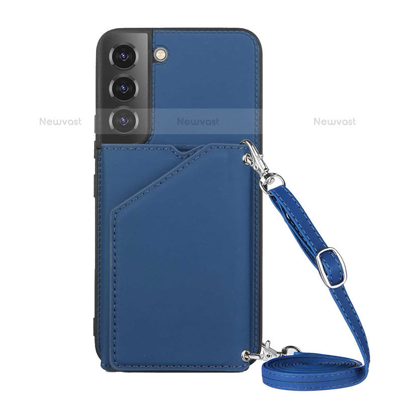 Soft Luxury Leather Snap On Case Cover Y04B for Samsung Galaxy S21 Plus 5G