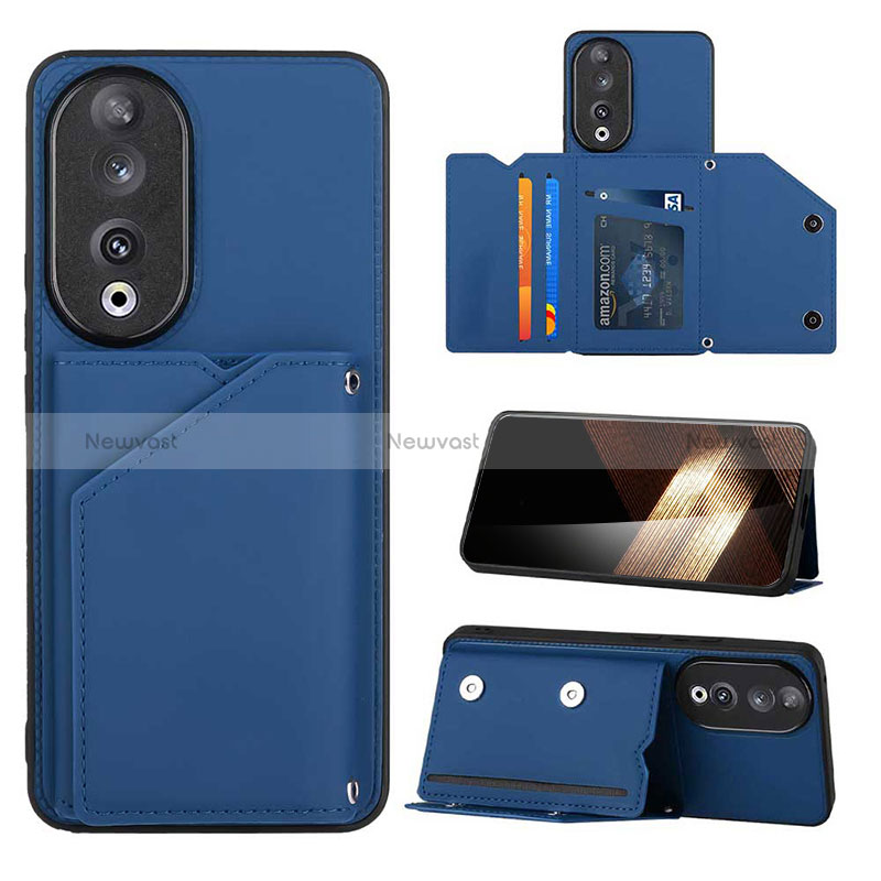 Soft Luxury Leather Snap On Case Cover YB1 for Huawei Honor 90 5G