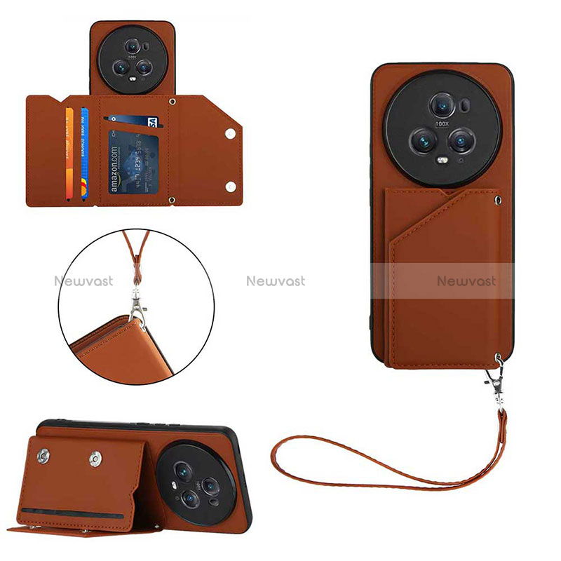 Soft Luxury Leather Snap On Case Cover YB1 for Huawei Honor Magic5 Pro 5G