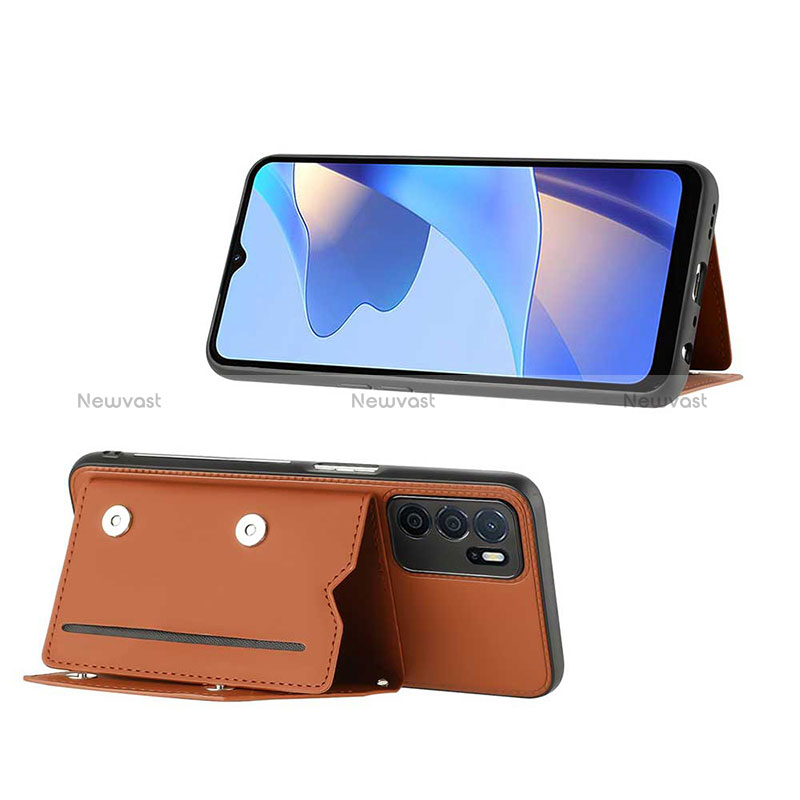 Soft Luxury Leather Snap On Case Cover YB1 for Oppo A16