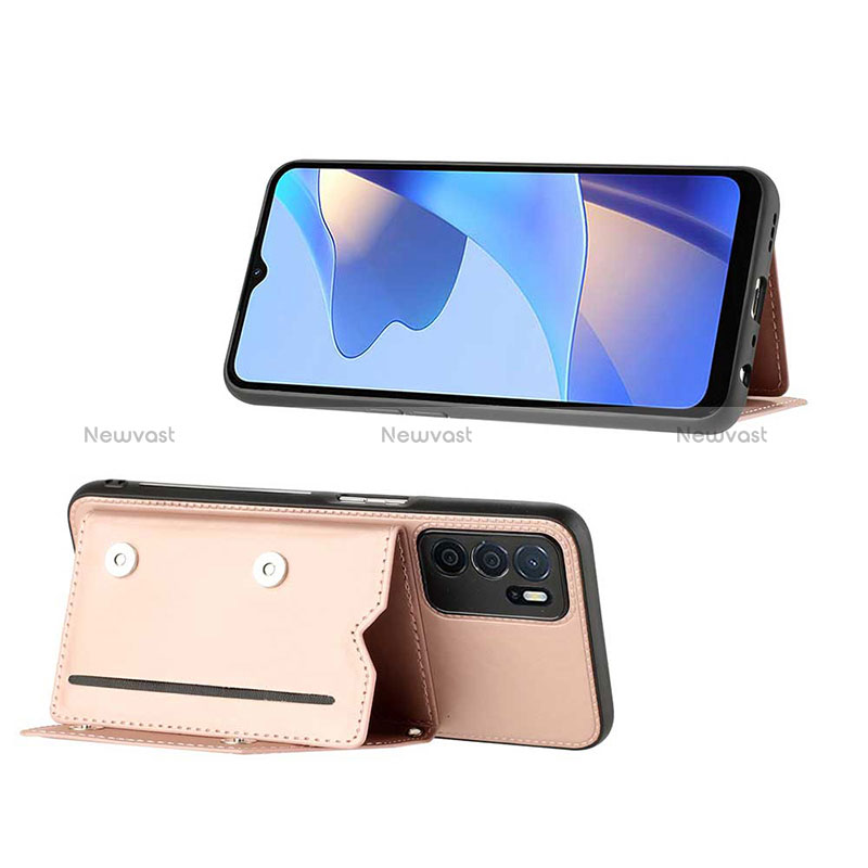 Soft Luxury Leather Snap On Case Cover YB1 for Oppo A16