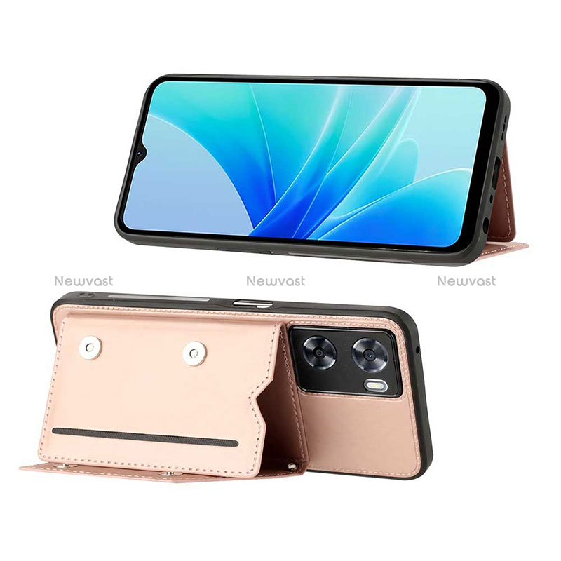 Soft Luxury Leather Snap On Case Cover YB1 for Oppo A77s