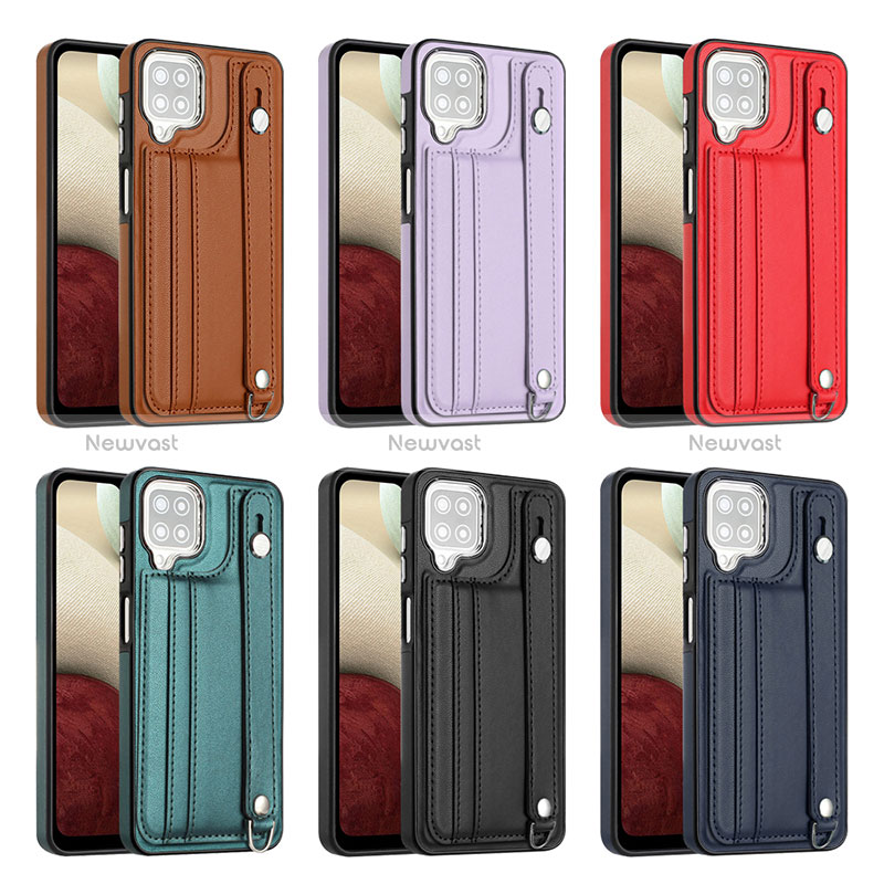 Soft Luxury Leather Snap On Case Cover YB1 for Samsung Galaxy A12