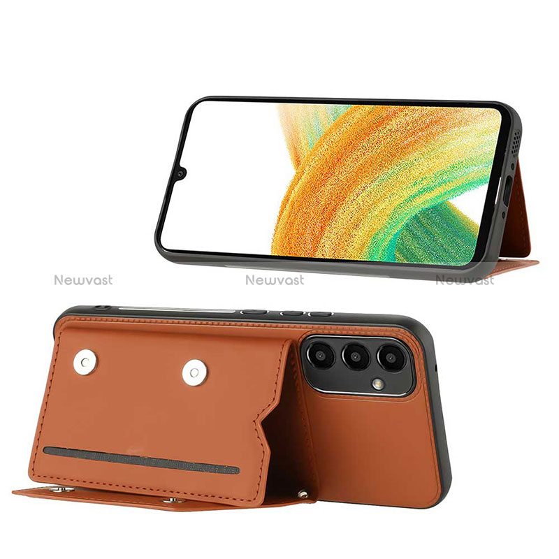 Soft Luxury Leather Snap On Case Cover YB1 for Samsung Galaxy A54 5G