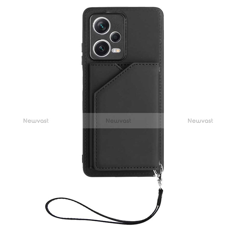 Soft Luxury Leather Snap On Case Cover YB1 for Xiaomi Redmi Note 12 Pro 5G Black