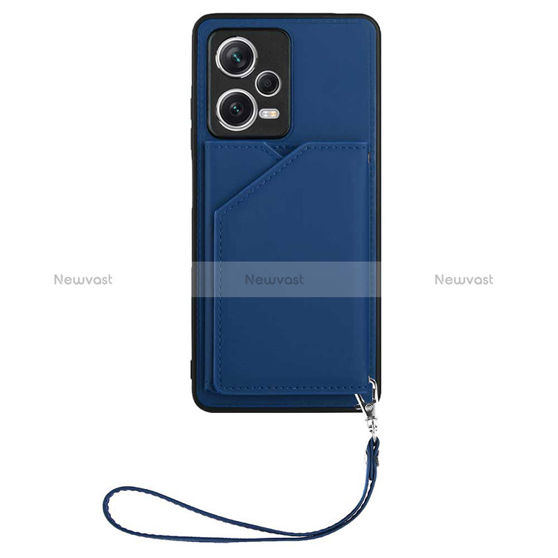 Soft Luxury Leather Snap On Case Cover YB1 for Xiaomi Redmi Note 12 Pro+ Plus 5G Blue