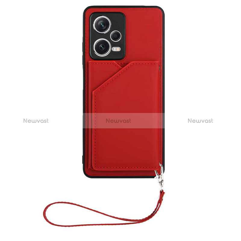 Soft Luxury Leather Snap On Case Cover YB1 for Xiaomi Redmi Note 12 Pro+ Plus 5G Red