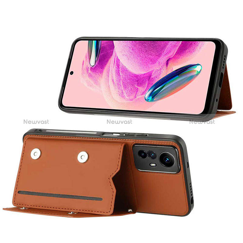 Soft Luxury Leather Snap On Case Cover YB1 for Xiaomi Redmi Note 12S