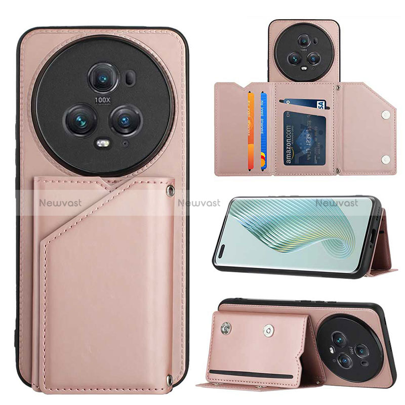 Soft Luxury Leather Snap On Case Cover YB2 for Huawei Honor Magic5 Pro 5G