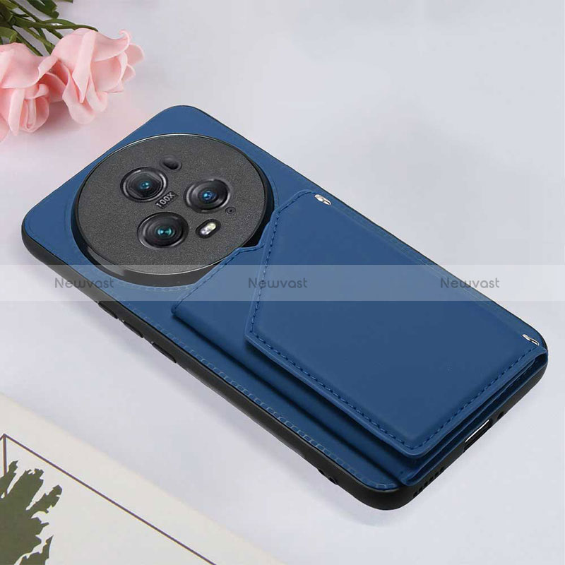 Soft Luxury Leather Snap On Case Cover YB2 for Huawei Honor Magic5 Pro 5G