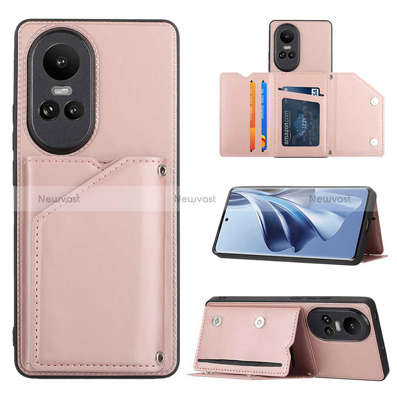 Soft Luxury Leather Snap On Case Cover YB2 for Oppo Reno10 5G