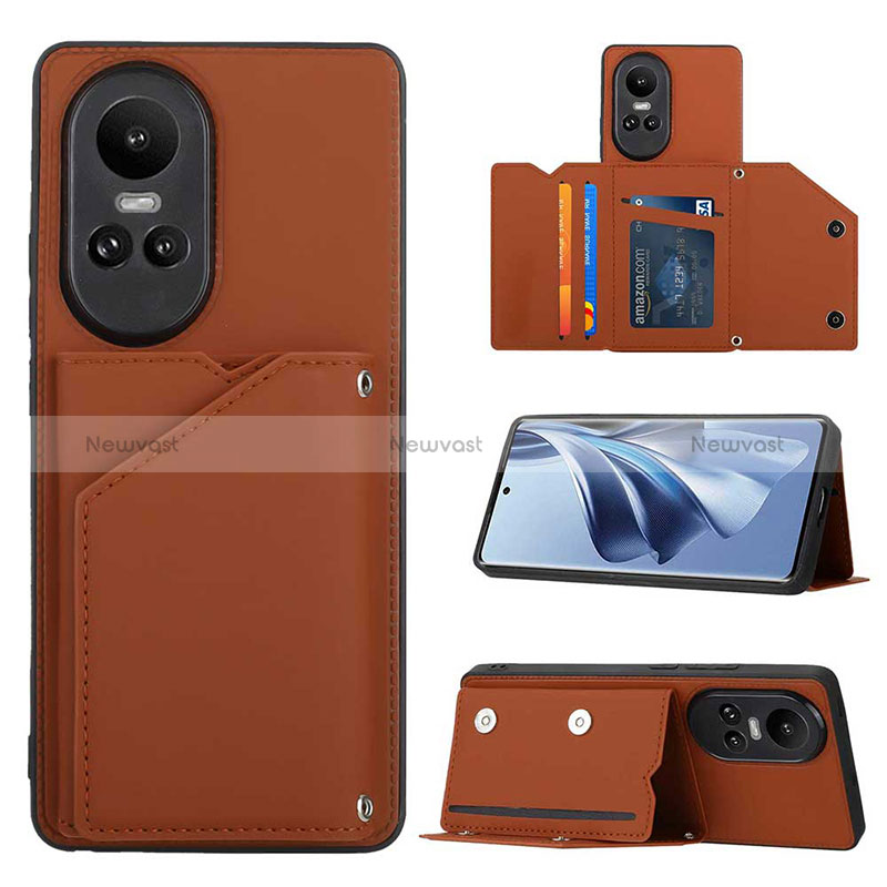 Soft Luxury Leather Snap On Case Cover YB2 for Oppo Reno10 Pro 5G