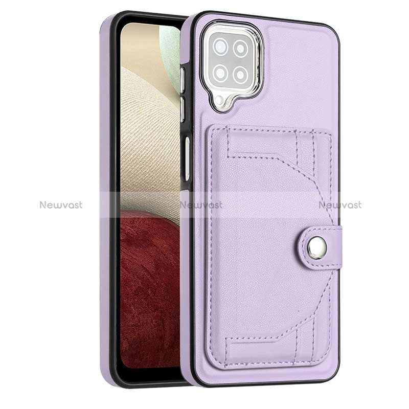 Soft Luxury Leather Snap On Case Cover YB2 for Samsung Galaxy A12