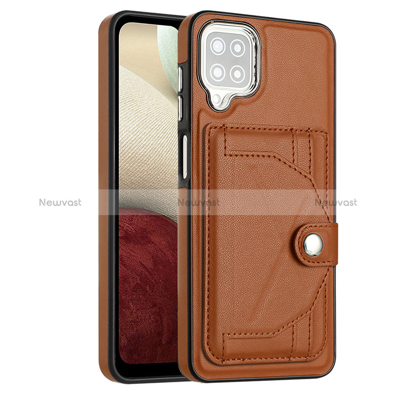 Soft Luxury Leather Snap On Case Cover YB2 for Samsung Galaxy A12