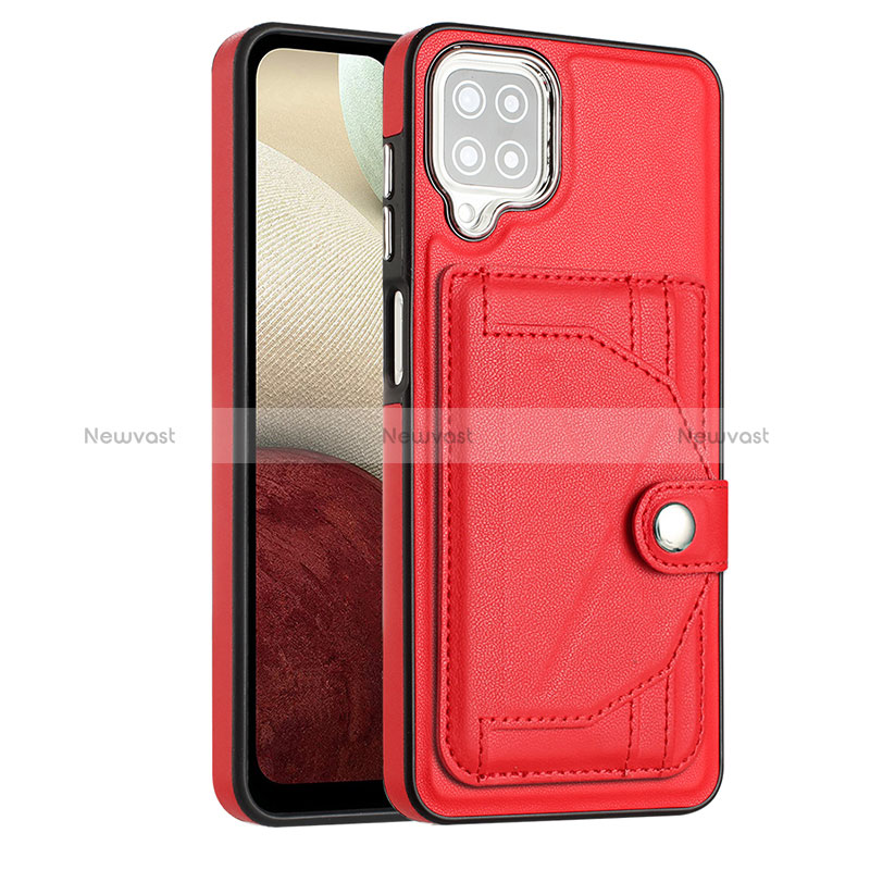 Soft Luxury Leather Snap On Case Cover YB2 for Samsung Galaxy A12 5G