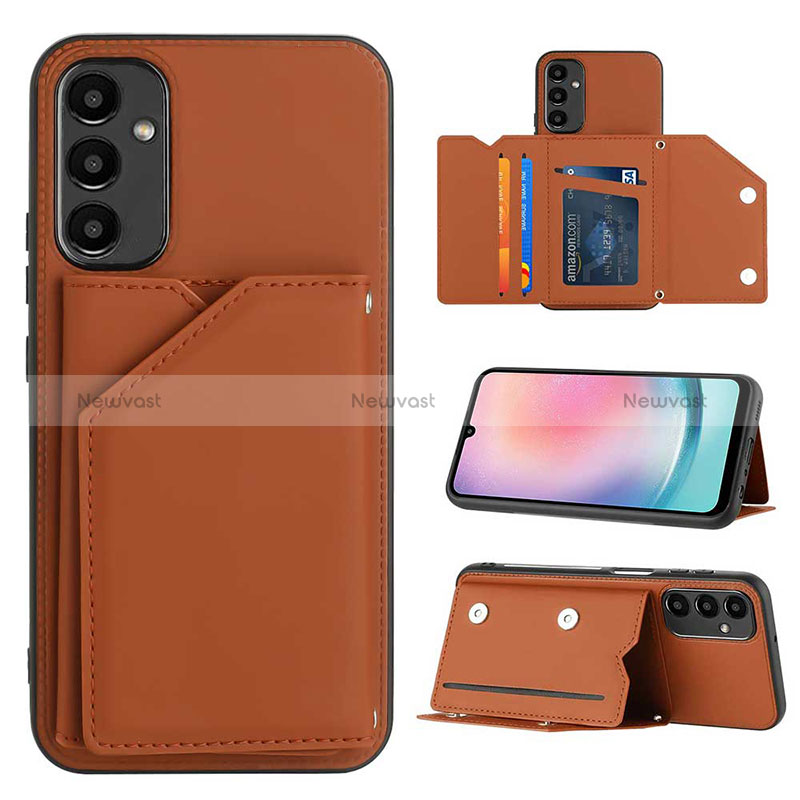 Soft Luxury Leather Snap On Case Cover YB2 for Samsung Galaxy A14 4G