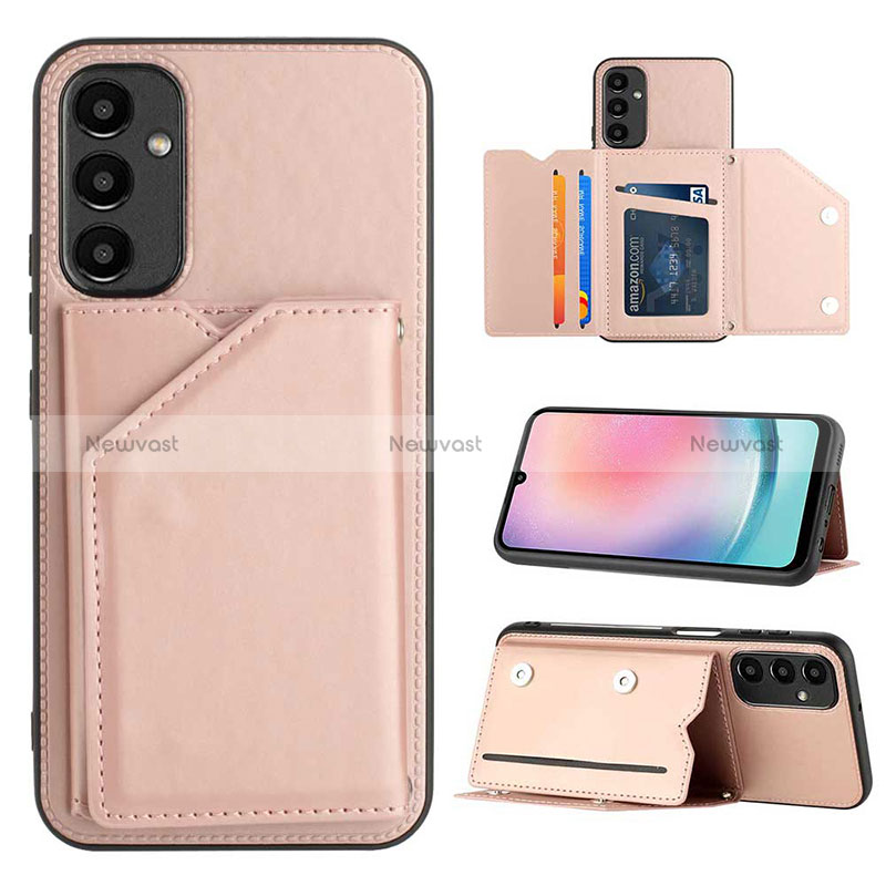 Soft Luxury Leather Snap On Case Cover YB2 for Samsung Galaxy A14 4G