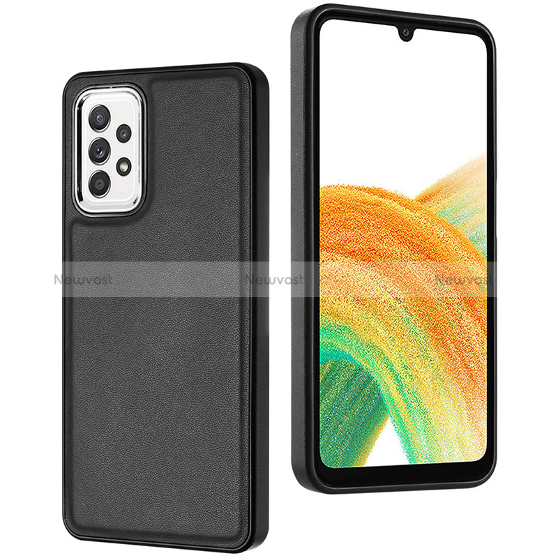 Soft Luxury Leather Snap On Case Cover YB2 for Samsung Galaxy A33 5G