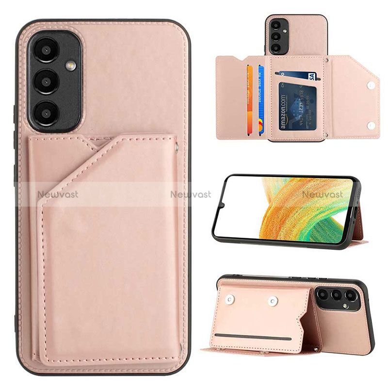 Soft Luxury Leather Snap On Case Cover YB2 for Samsung Galaxy A34 5G