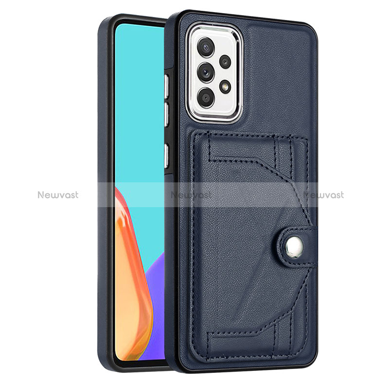 Soft Luxury Leather Snap On Case Cover YB2 for Samsung Galaxy A52 4G