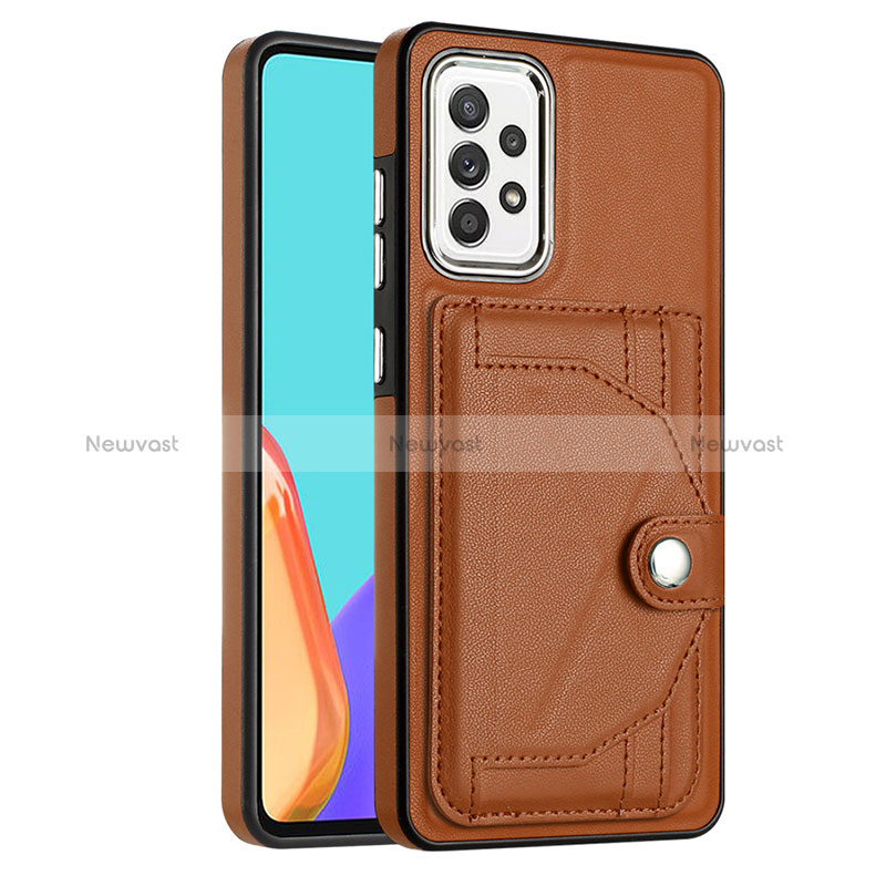 Soft Luxury Leather Snap On Case Cover YB2 for Samsung Galaxy A52 5G