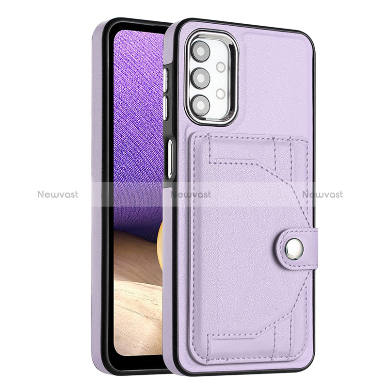 Soft Luxury Leather Snap On Case Cover YB2 for Samsung Galaxy M32 5G