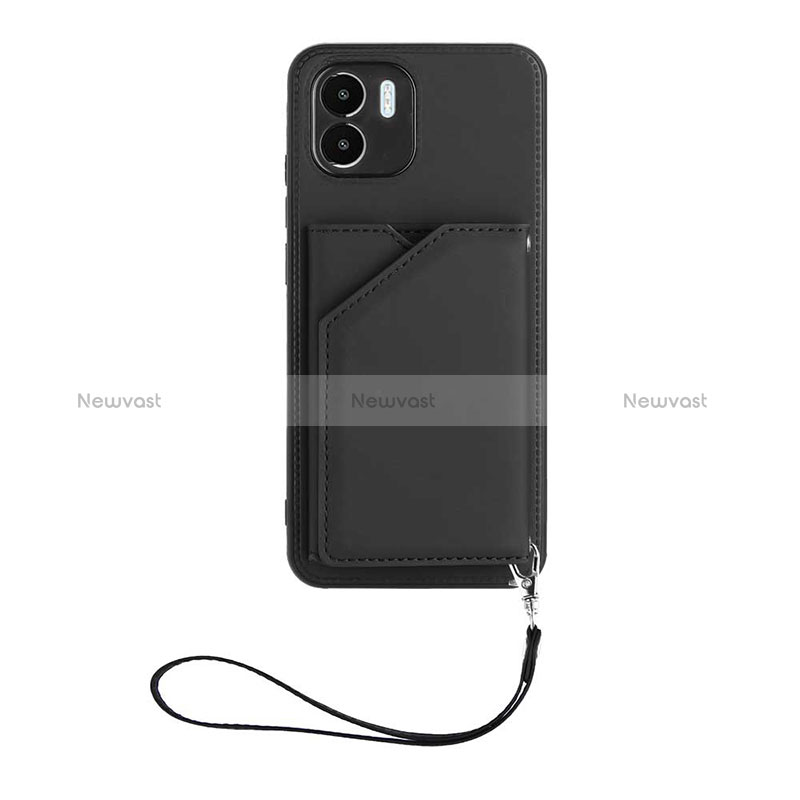 Soft Luxury Leather Snap On Case Cover YB2 for Xiaomi Poco C50 Black