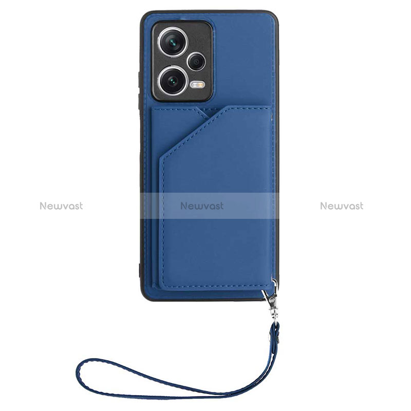 Soft Luxury Leather Snap On Case Cover YB2 for Xiaomi Poco X5 5G Blue