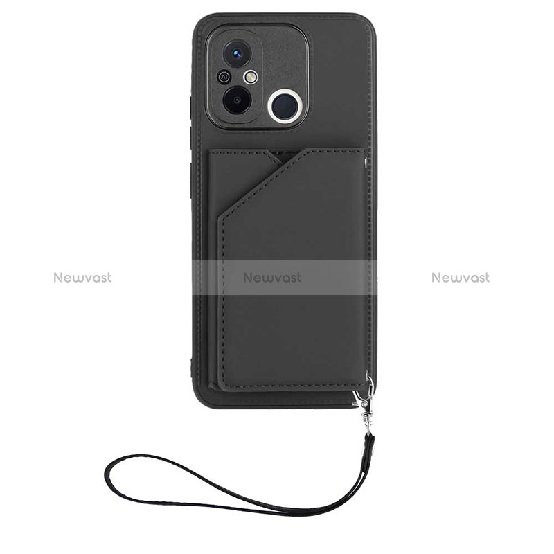 Soft Luxury Leather Snap On Case Cover YB2 for Xiaomi Redmi 11A 4G Black
