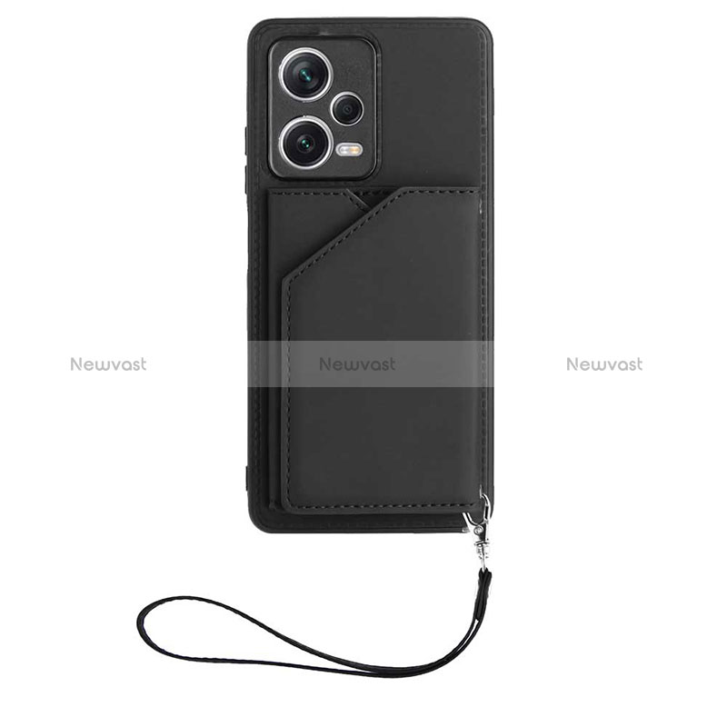 Soft Luxury Leather Snap On Case Cover YB2 for Xiaomi Redmi Note 12 5G Black