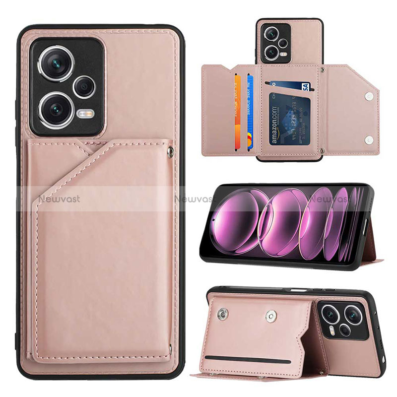Soft Luxury Leather Snap On Case Cover YB2 for Xiaomi Redmi Note 12 Explorer