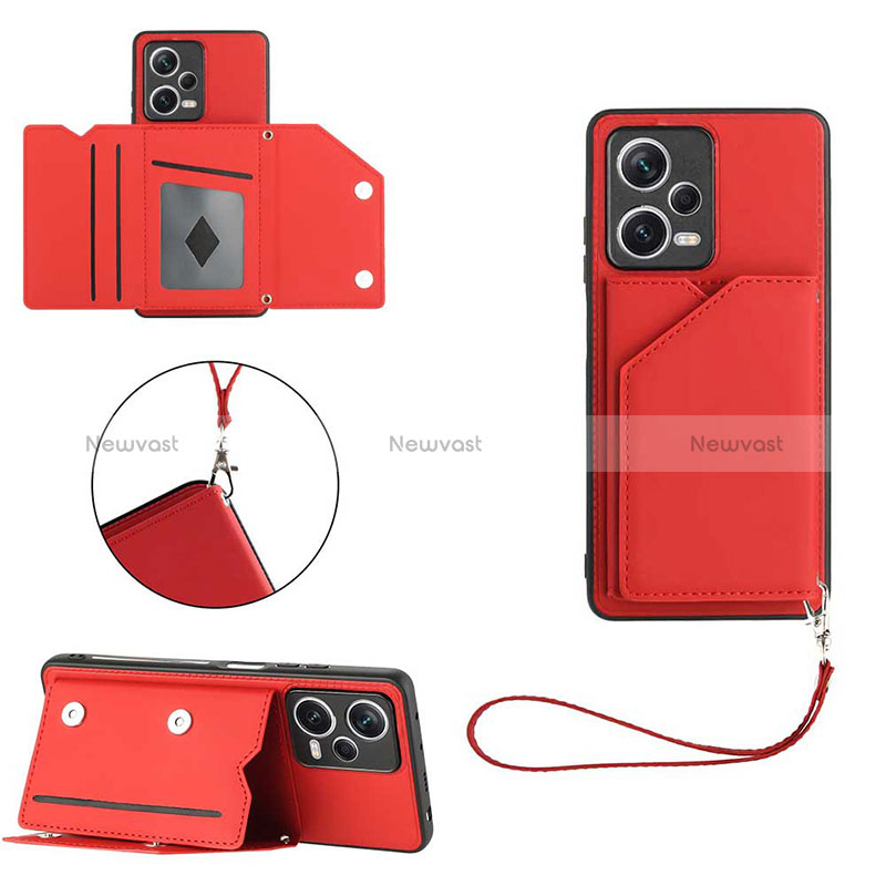 Soft Luxury Leather Snap On Case Cover YB2 for Xiaomi Redmi Note 12 Pro 5G