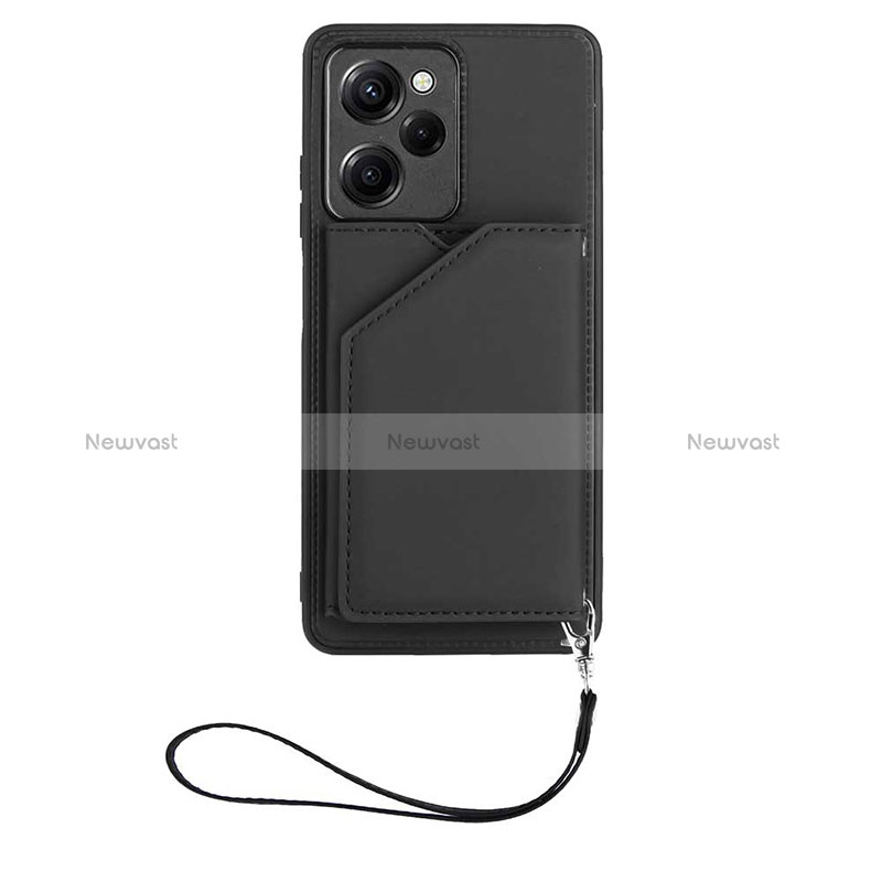 Soft Luxury Leather Snap On Case Cover YB2 for Xiaomi Redmi Note 12 Pro Speed 5G Black