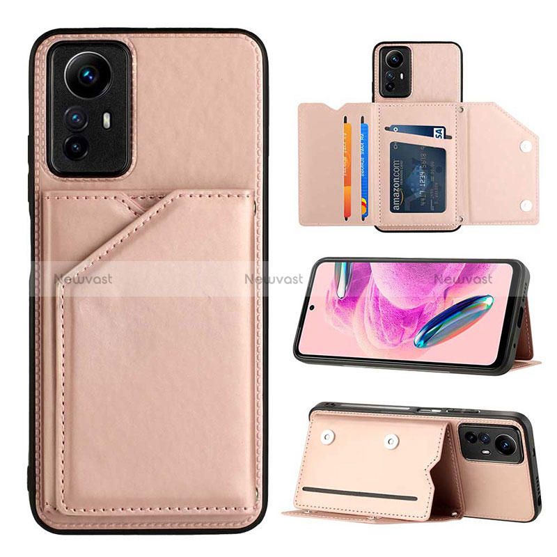 Soft Luxury Leather Snap On Case Cover YB2 for Xiaomi Redmi Note 12S