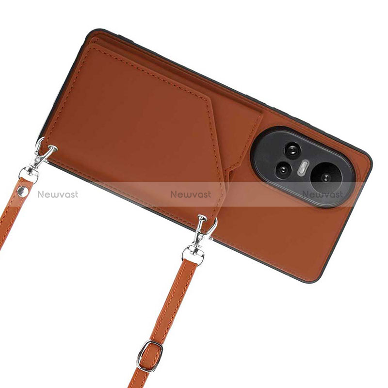 Soft Luxury Leather Snap On Case Cover YB3 for Oppo Reno10 5G