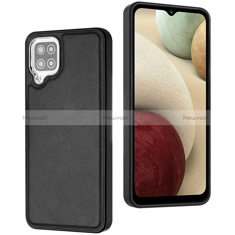 Soft Luxury Leather Snap On Case Cover YB3 for Samsung Galaxy A12 Nacho