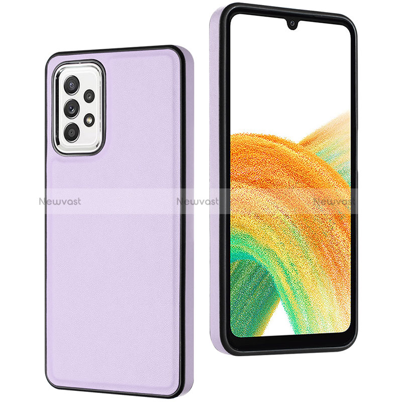 Soft Luxury Leather Snap On Case Cover YB3 for Samsung Galaxy A73 5G