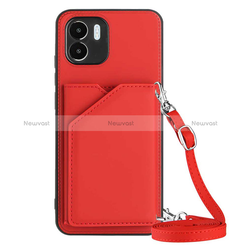 Soft Luxury Leather Snap On Case Cover YB3 for Xiaomi Redmi A2 Red