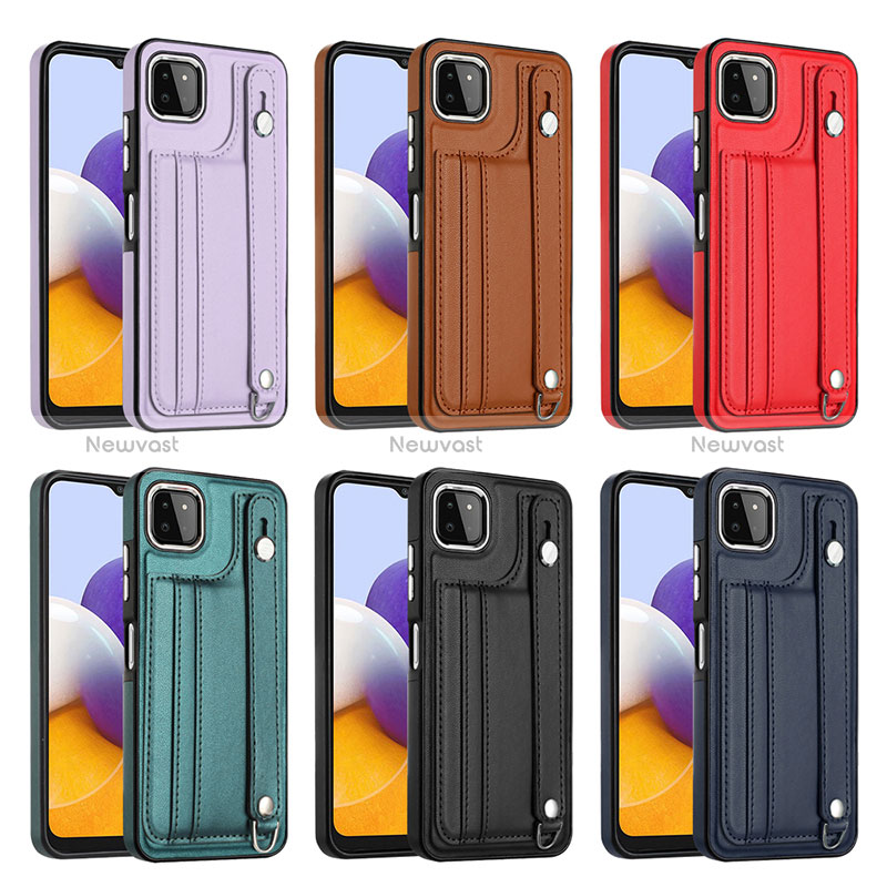 Soft Luxury Leather Snap On Case Cover YB4 for Samsung Galaxy A22s 5G