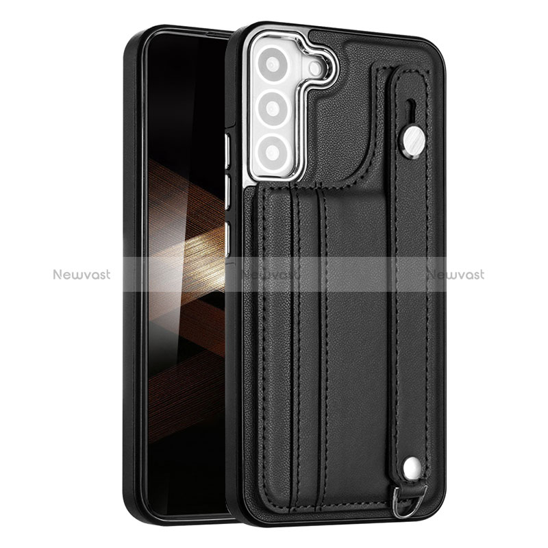 Soft Luxury Leather Snap On Case Cover YB4 for Samsung Galaxy S24 5G Black